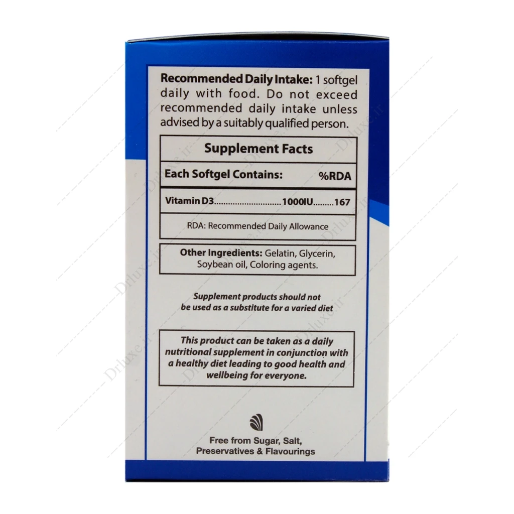 قرص ویتامین دی 3 1000 واحد او پی دی فارما 30 عدد